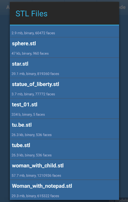 STL files list