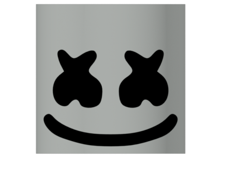 Marshmello Dj mask - 3D Printable Model on Treatstock